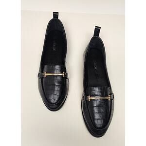 Samilor Women Faux Leather Loafers Comfortable Fashion Chain Loafers Size 9